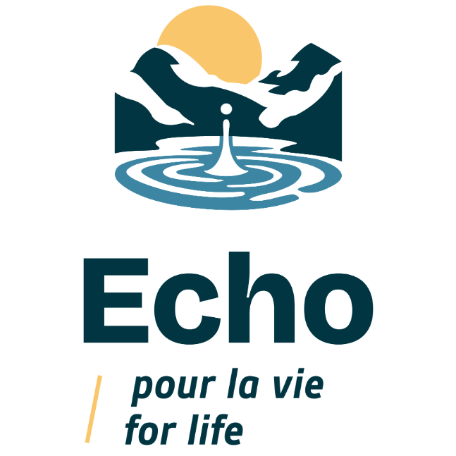 Logo of Echo for Life with mountains and sun depicting a harmonious nature theme.